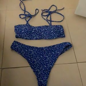 Blue shein bikini